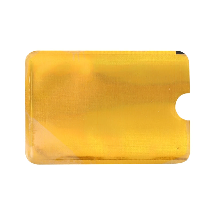 100pcs Aluminum Foil RFID Blocking Credit Card ID Bank Card Case Card Holder Cover, Size: 9 x 6.3cm (Gold) - Antimagnetic RFID Package by PMC TechLife | Online Shopping South Africa | PMC TechLife | Buy Now Pay Later Mobicred