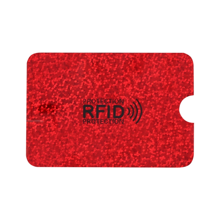 100pcs Aluminum Foil RFID Blocking Credit Card ID Bank Card Case Card Holder Cover, Size: 9 x 6.3cm (Red) - Antimagnetic RFID Package by PMC TechLife | Online Shopping South Africa | PMC TechLife | Buy Now Pay Later Mobicred