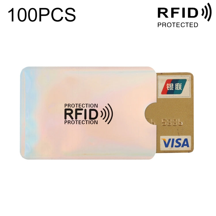 100pcs Aluminum Foil RFID Blocking Credit Card ID Bank Card Case Card Holder Cover, Size: 9 x 6.3cm (Silver) - free shipping - PMC TechLife - Order now!