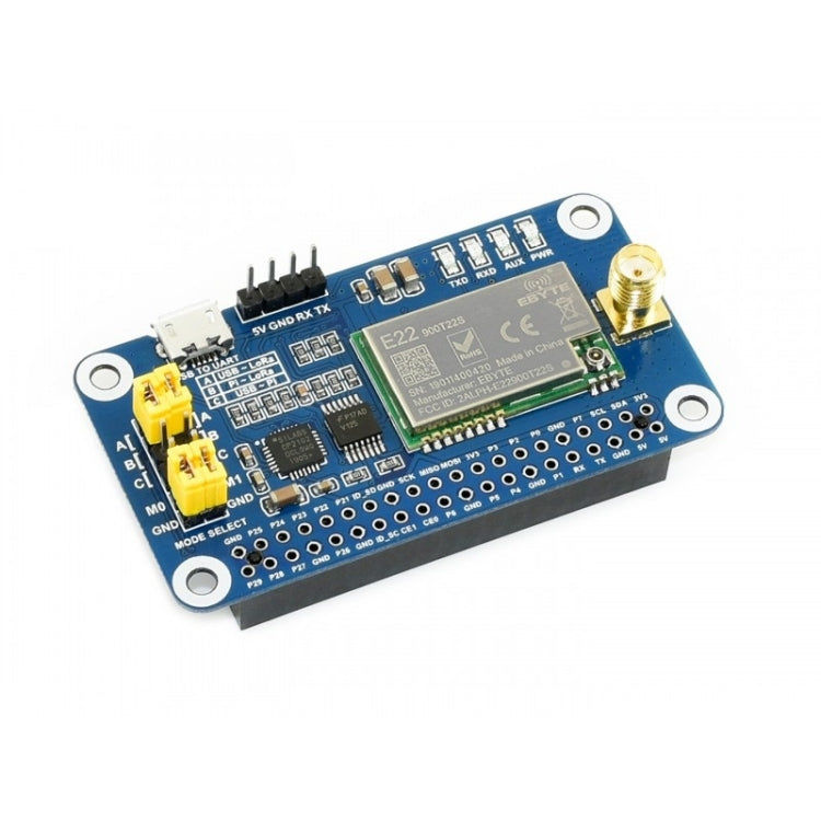 Waveshare SX1262 LoRa HAT 868MHz Frequency Band for Raspberry Pi, Applicable for Europe / Asia / Africa - free shipping - PMC TechLife - Order now!